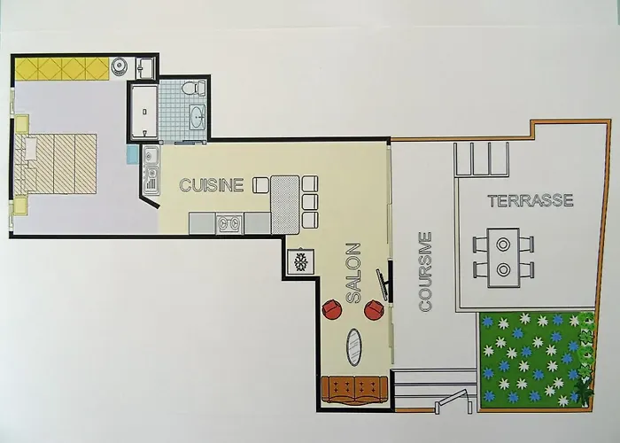 Daire So Leil So Fun A - 45m2 - Grand Lit 180 - A Pied - Wifi Fibre - Terrasse Porticcio (Corsica)